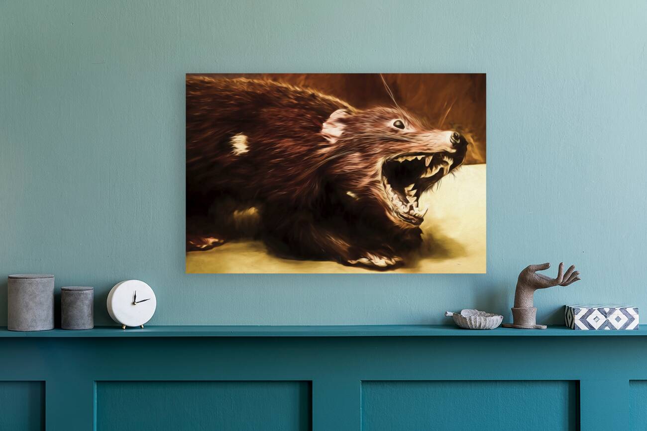 Tasmanian Devil digital painting Reproduction