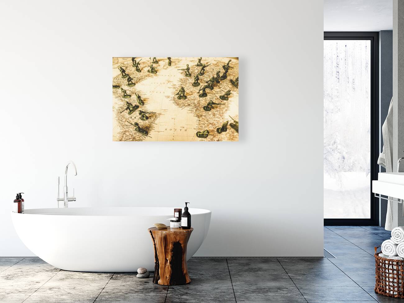 Staged world war Reproduction