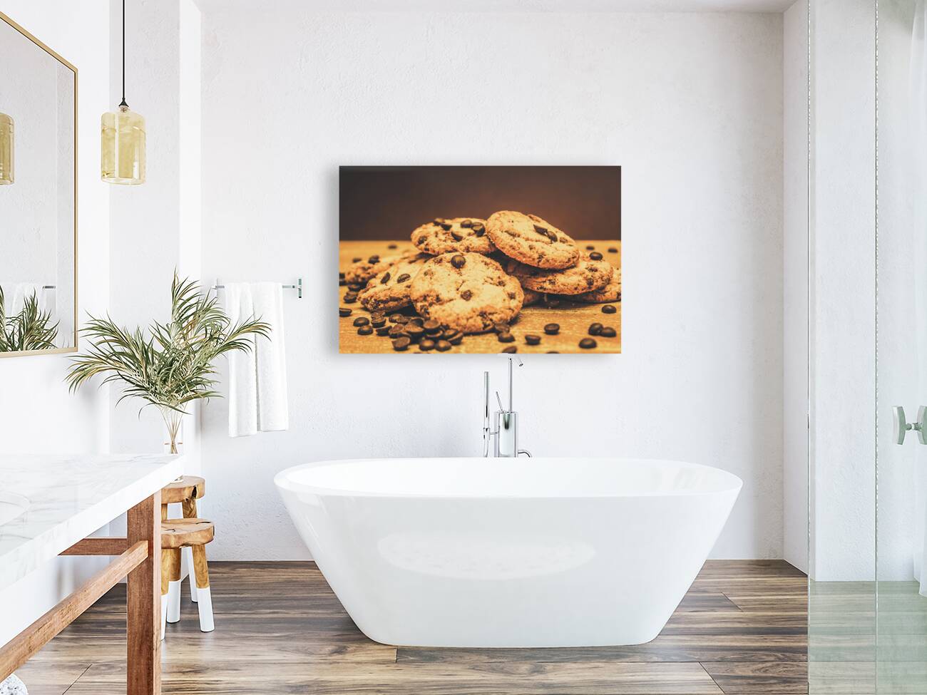 Delicious sweet baked biscuits  Reproduction