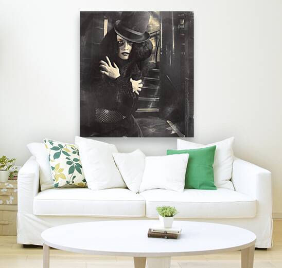 Mystery magician in halls of magic and illusion Reproduction