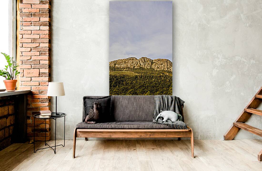 Scenic view of Mount Ferrell in Tullah Tasmania Reproduction