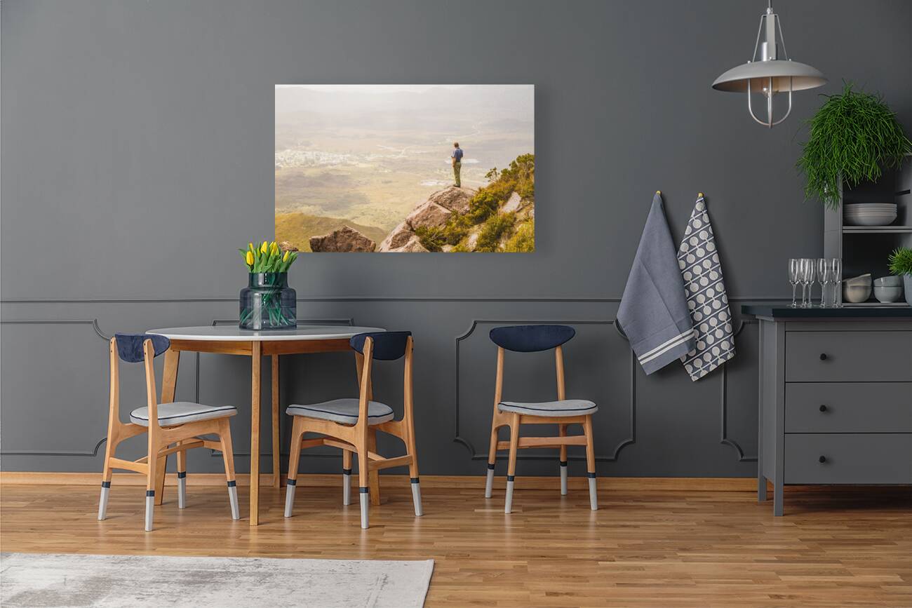 Tourist On The Tip of Western Tasmania Reproduction