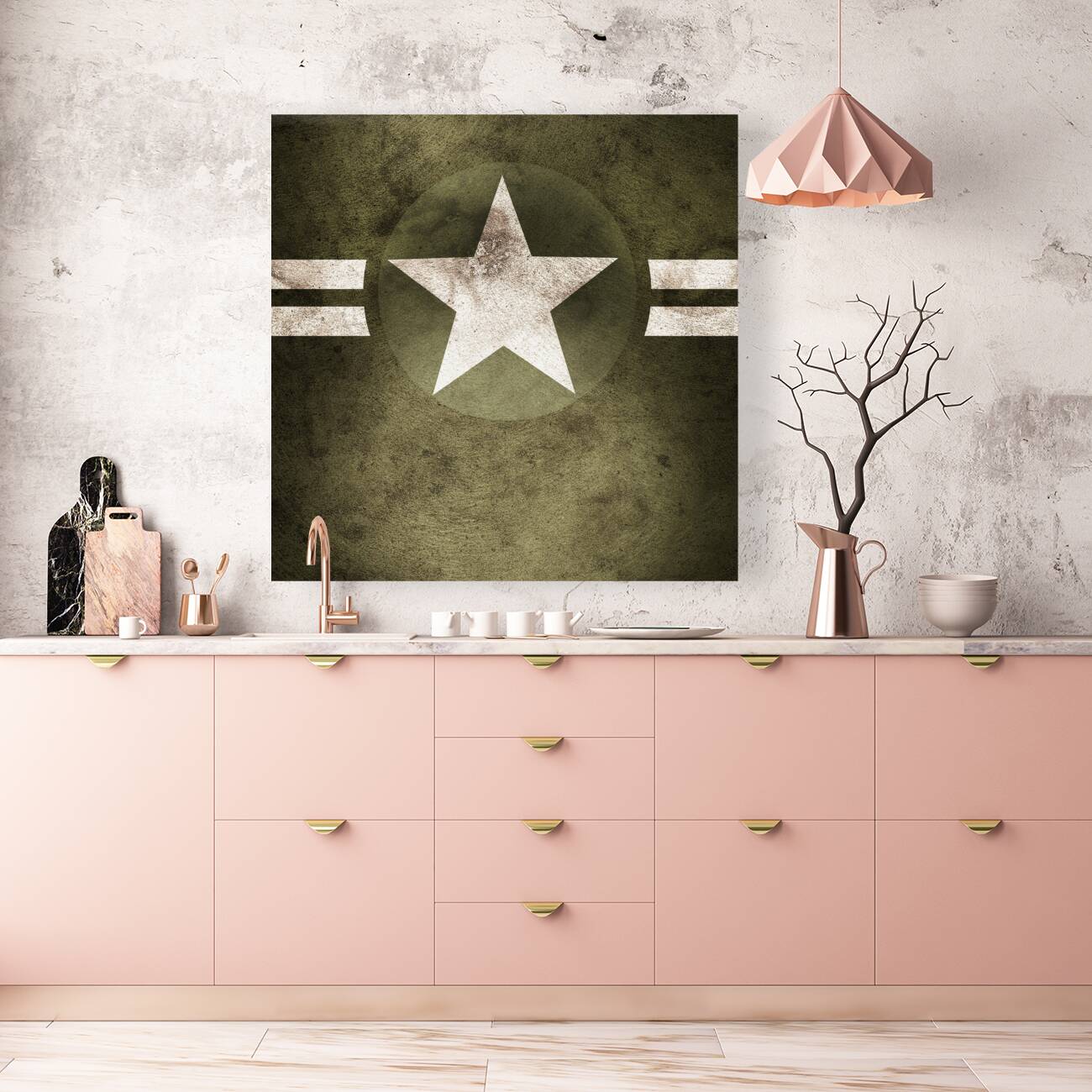 Military army star background Reproduction