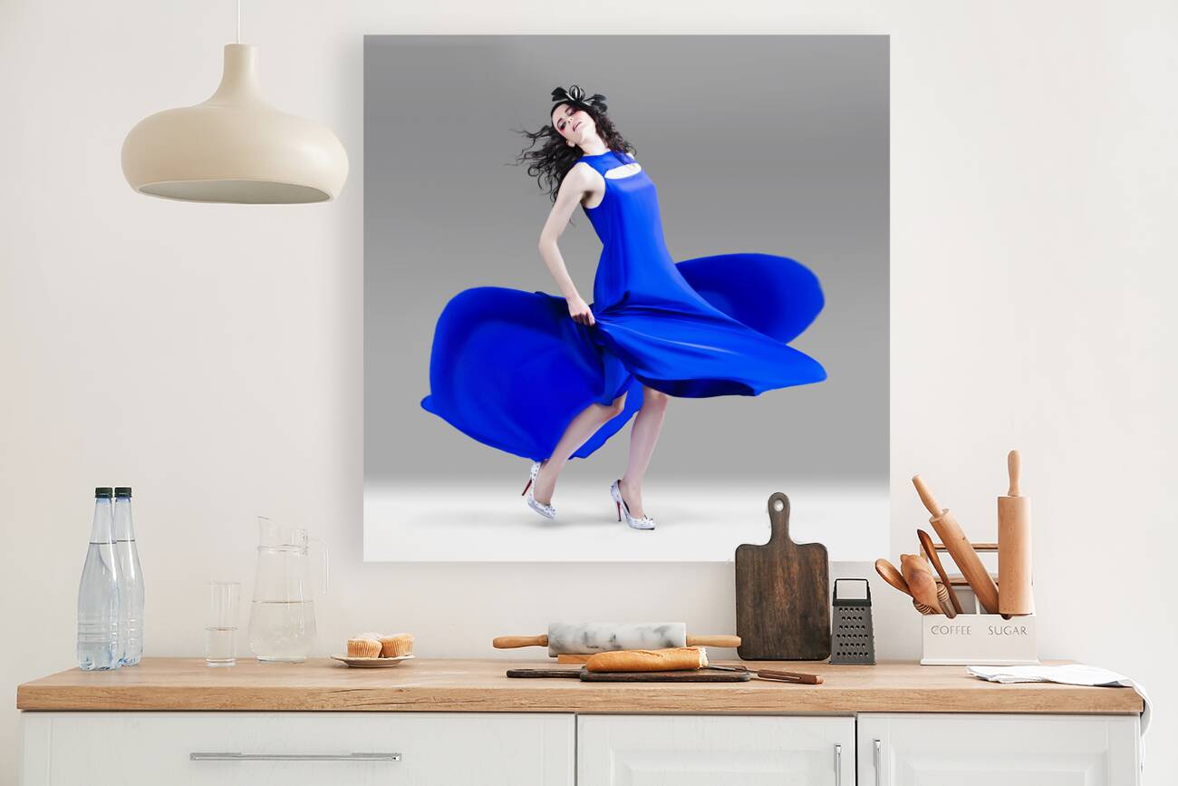 Beautiful Girl In Exquisite Fashion Style Dance Reproduction