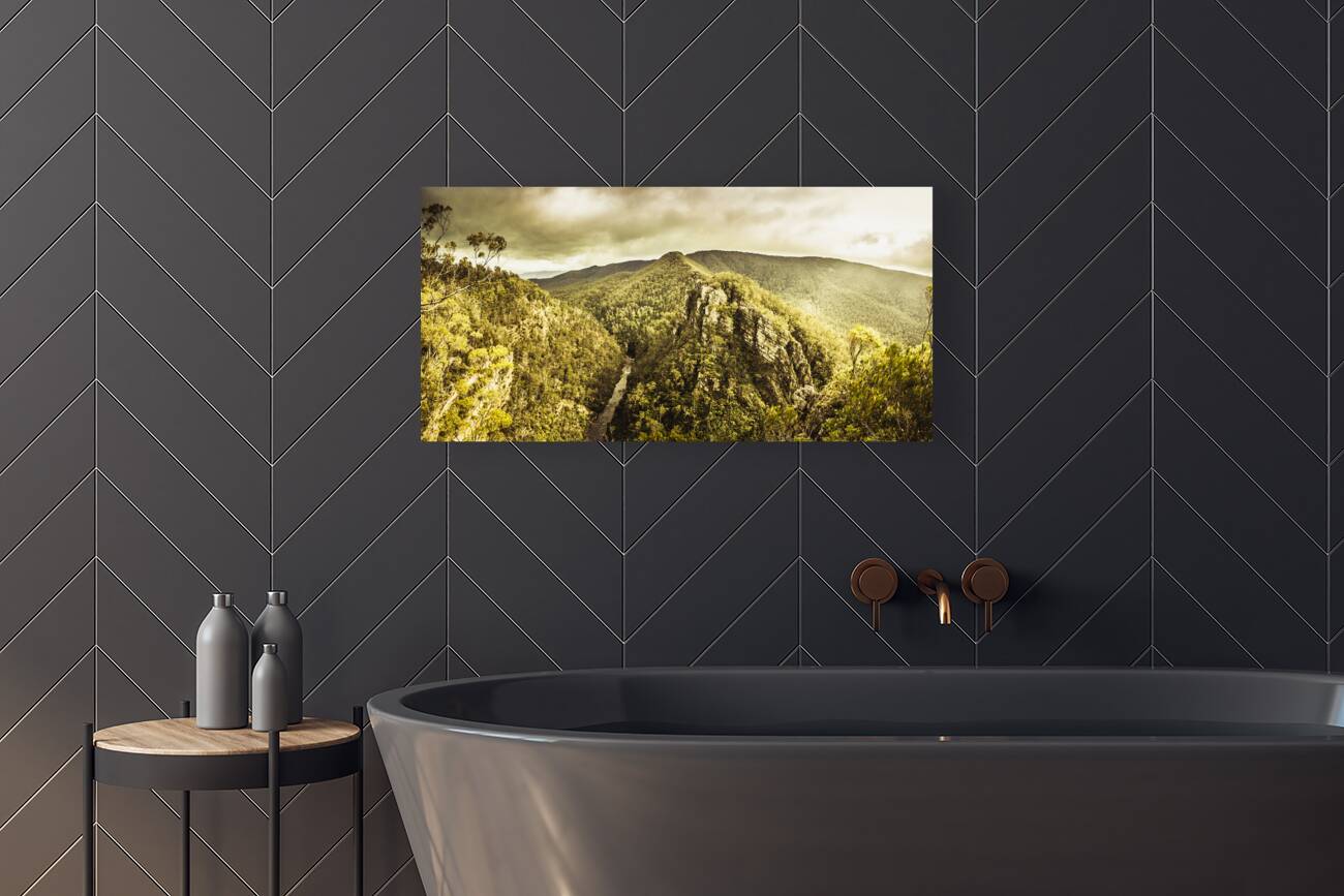 Cliffs steams and valleys Reproduction