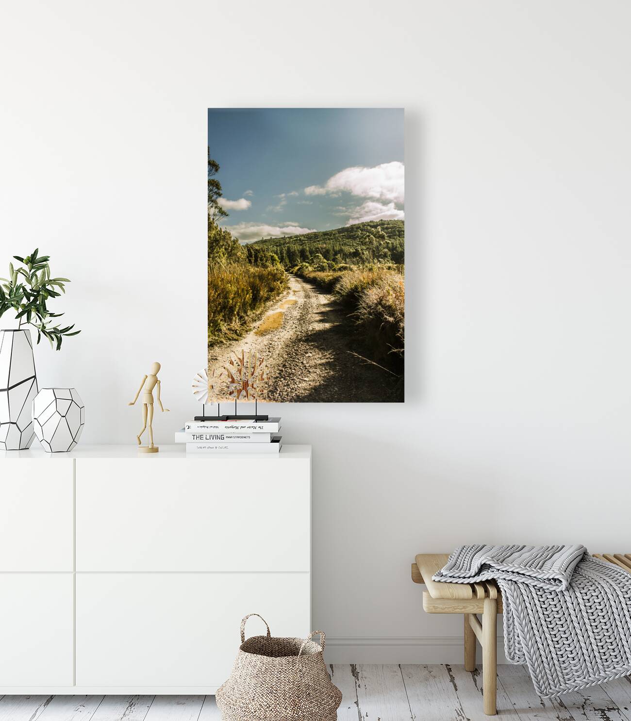 Zeehan dirt road landscape Reproduction
