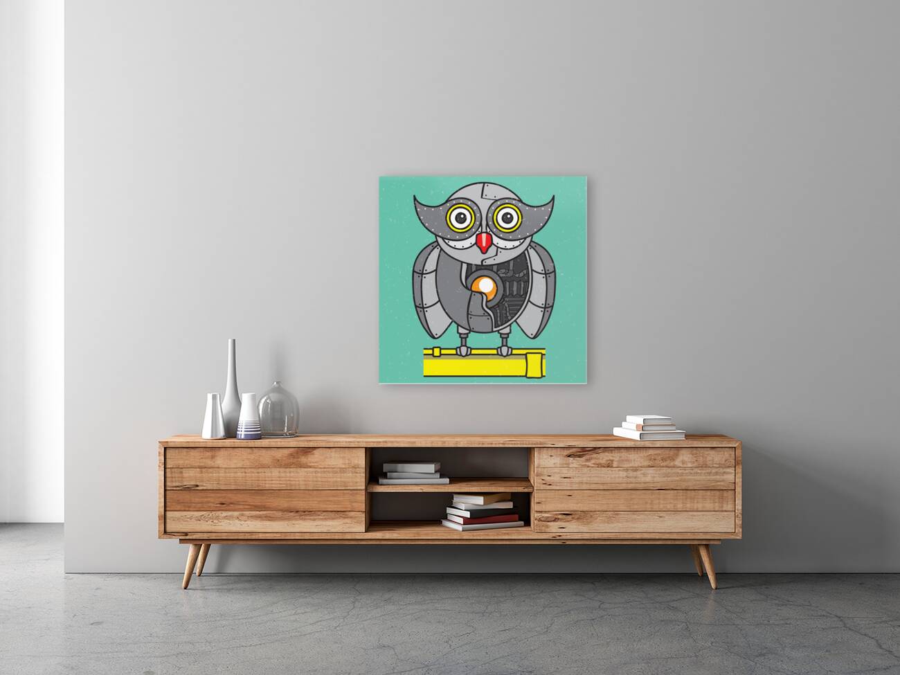 Mechanical owl artwork Reproduction