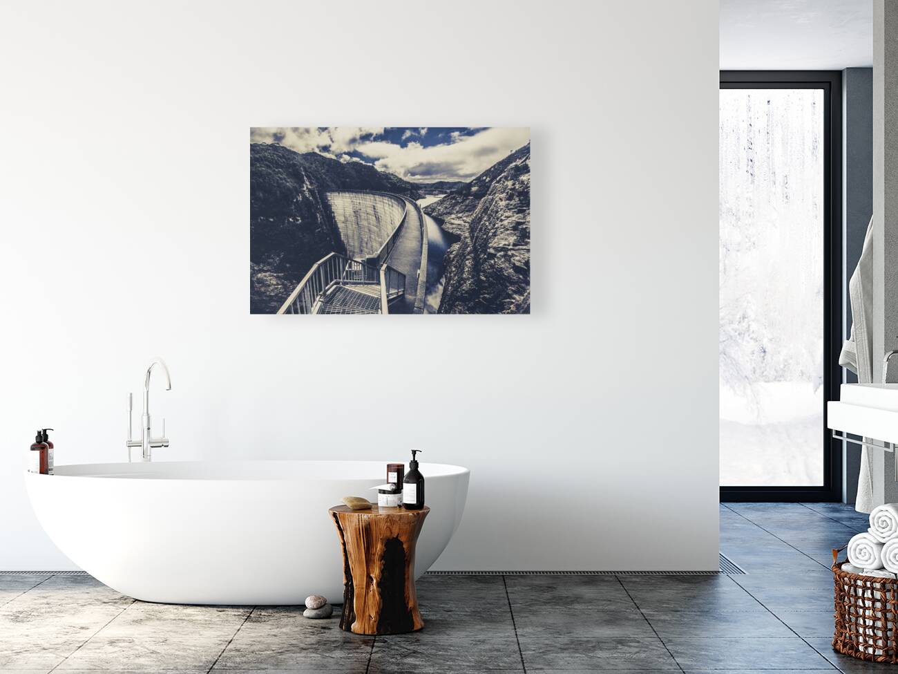 Deep blue ravine   Reproduction