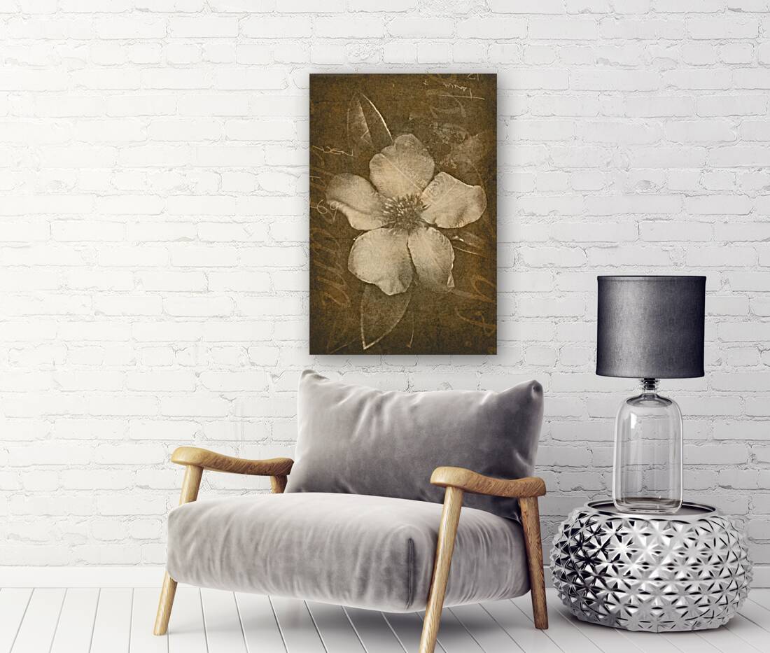 Vintage postcard flower Reproduction