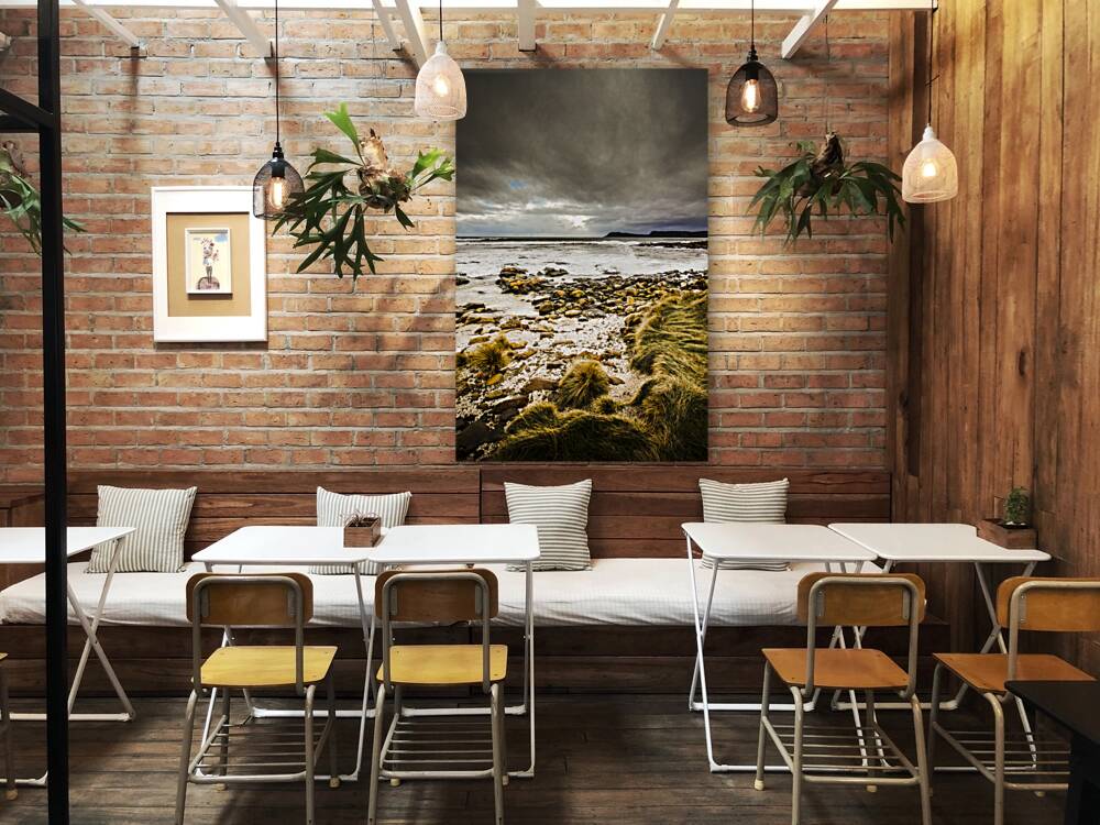 Beach storms and turbulent seas Reproduction