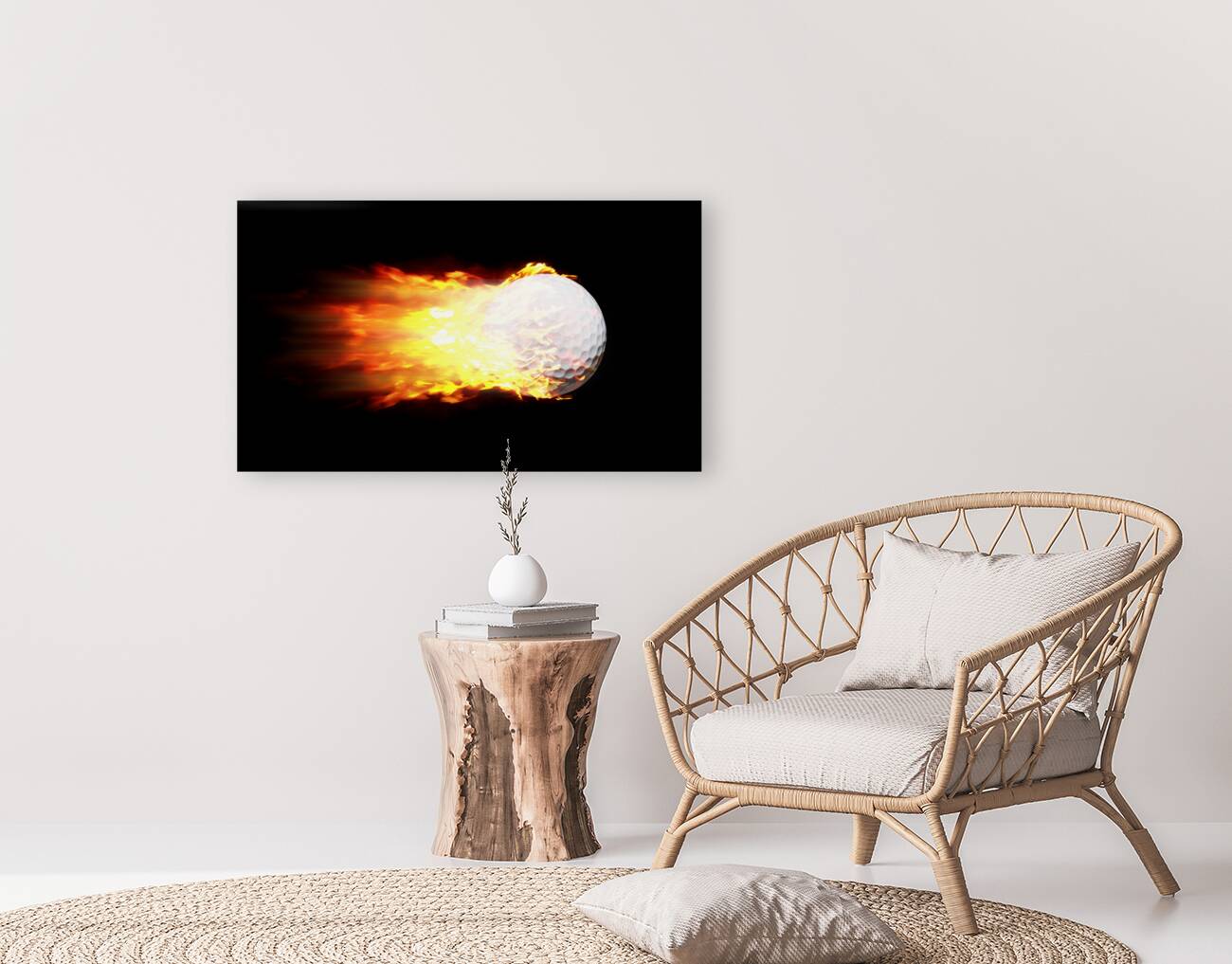 Flame Golf Ball Reproduction