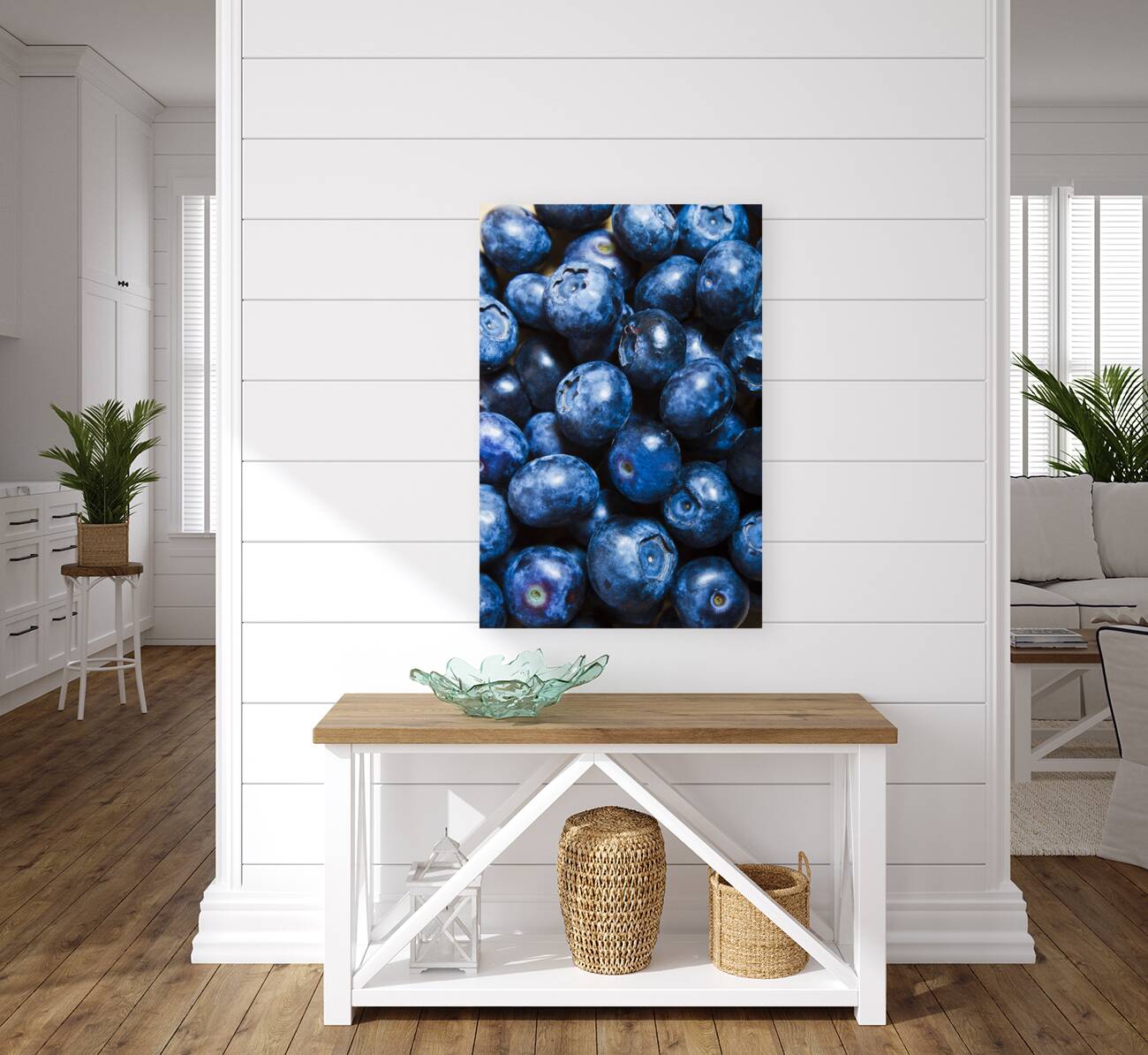 Blueberrys background Reproduction