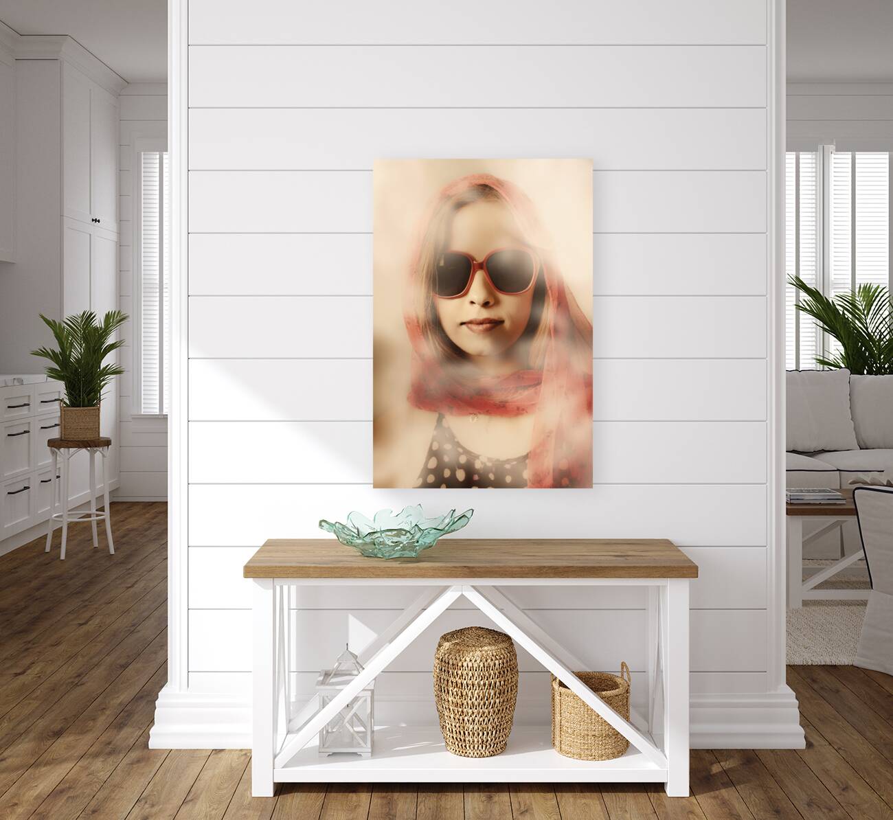 Old-fashioned mysterious beauty Reproduction