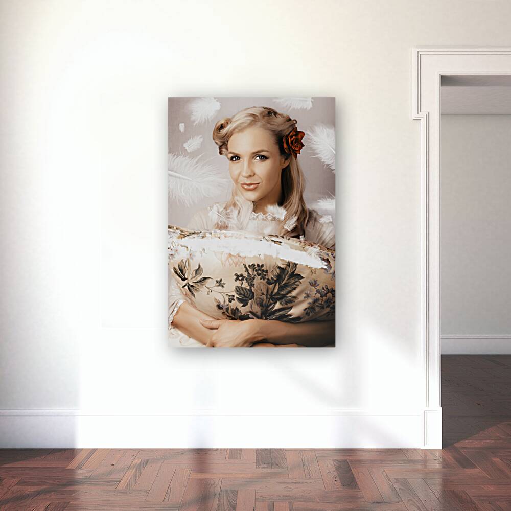 Vintage Portrait Of A Perfect Female Beauty Reproduction