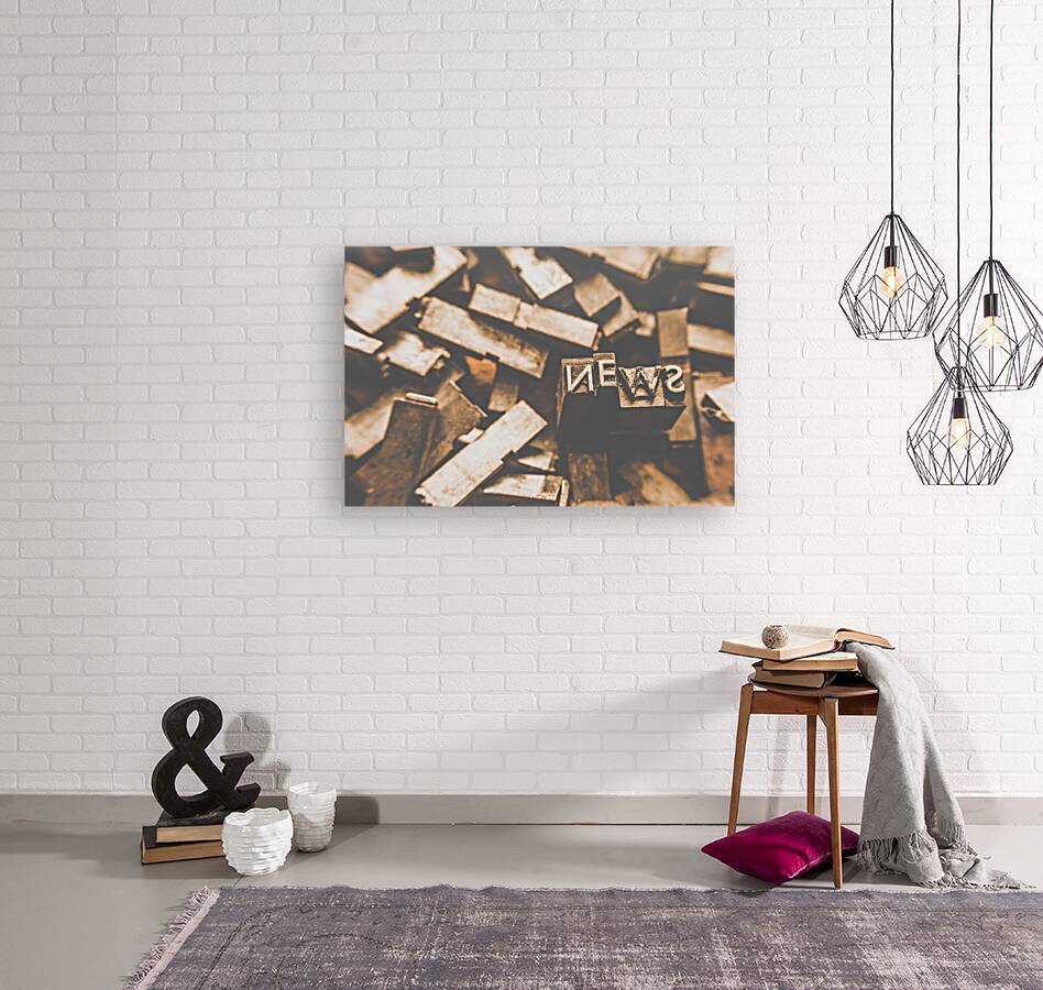 Retro news print  Reproduction