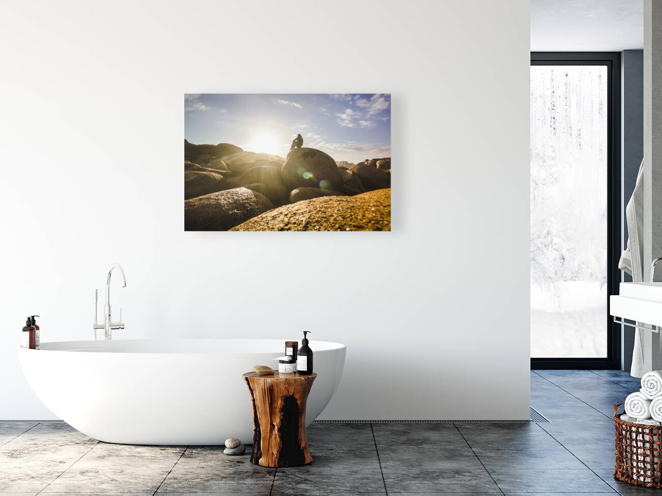 Granville Harbour reflections Reproduction