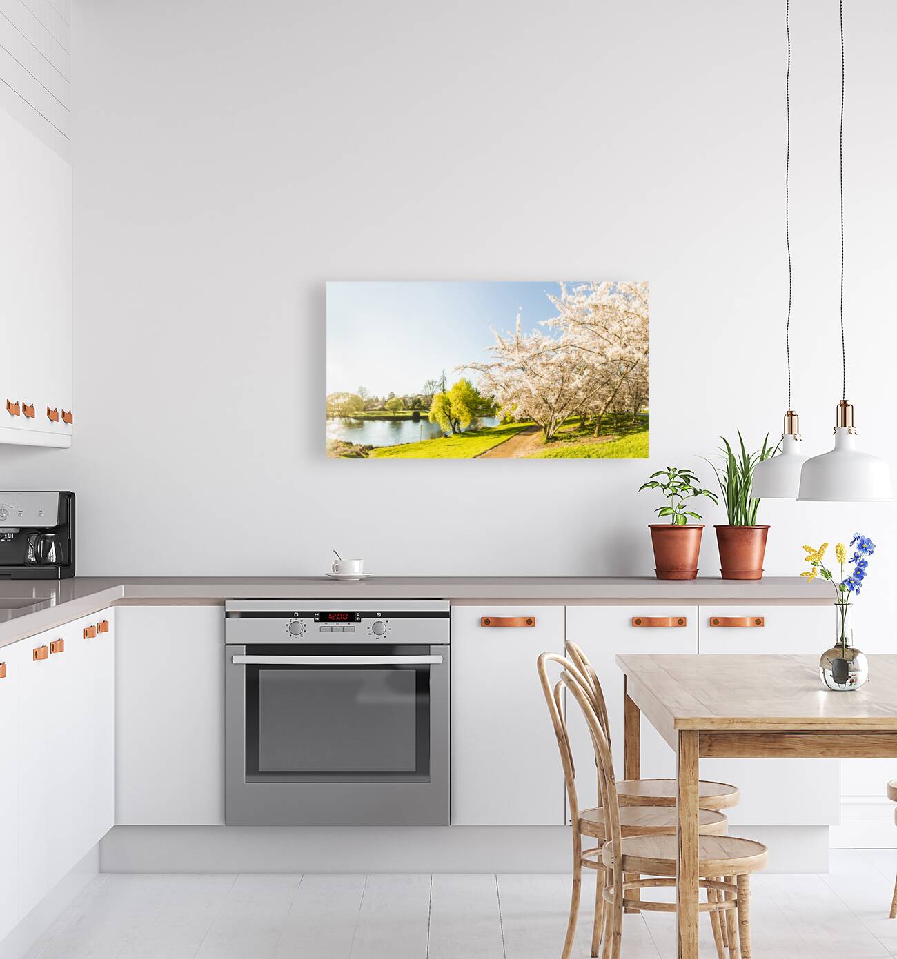 Deloraine cherry tree panorama Reproduction