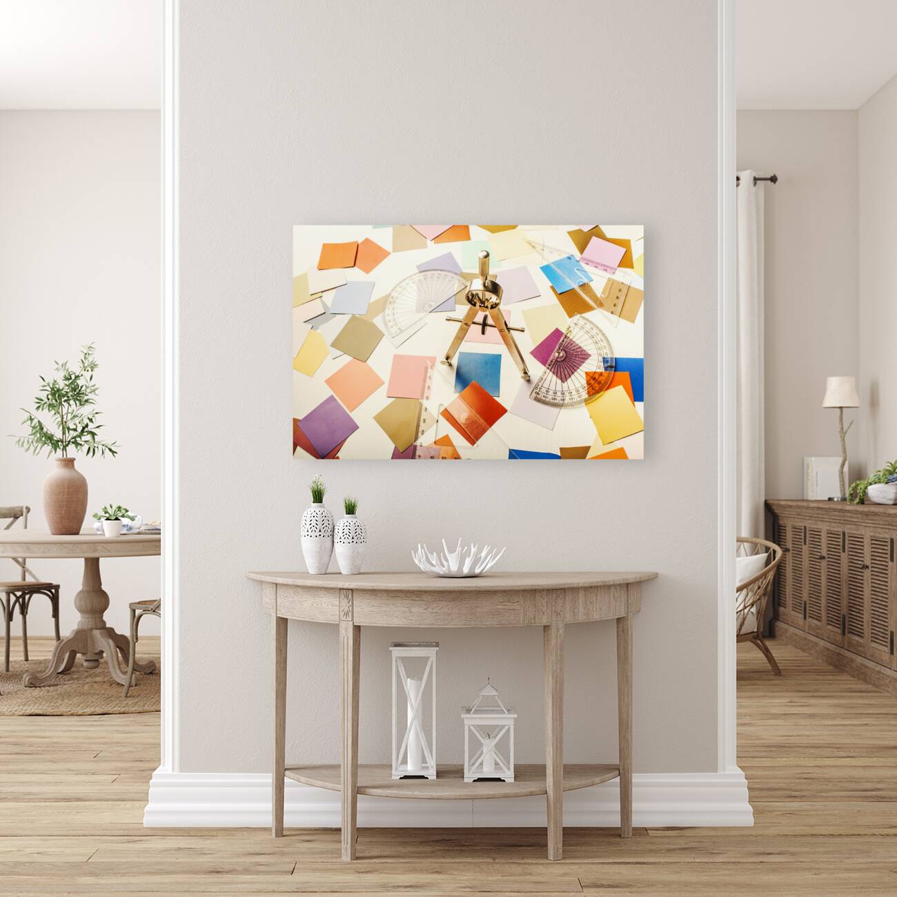 A colourful blueprint Reproduction