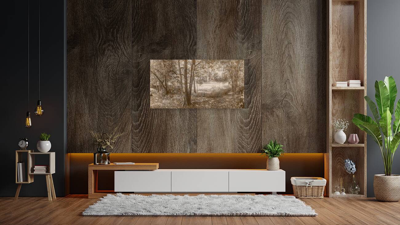 Vintage Deception Bay woodland Reproduction