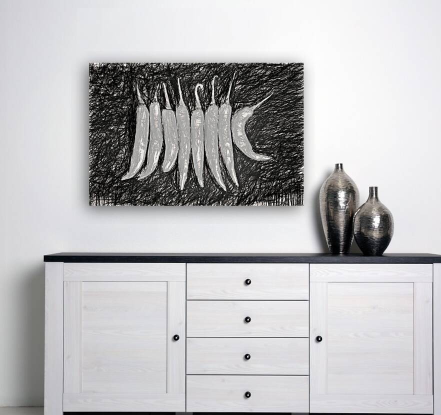 Pepper portrait Reproduction