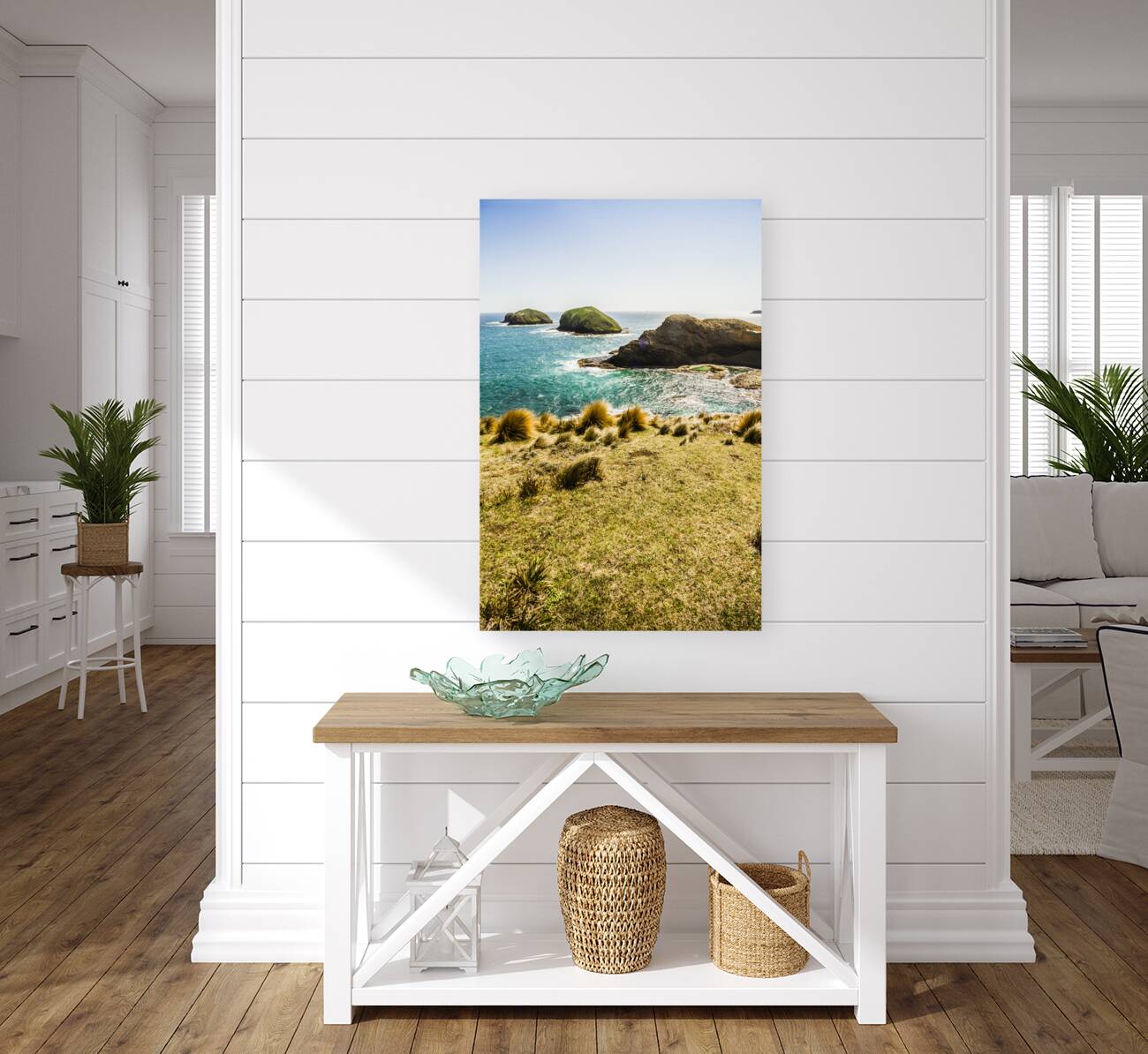 Captivating coastal cliff Reproduction