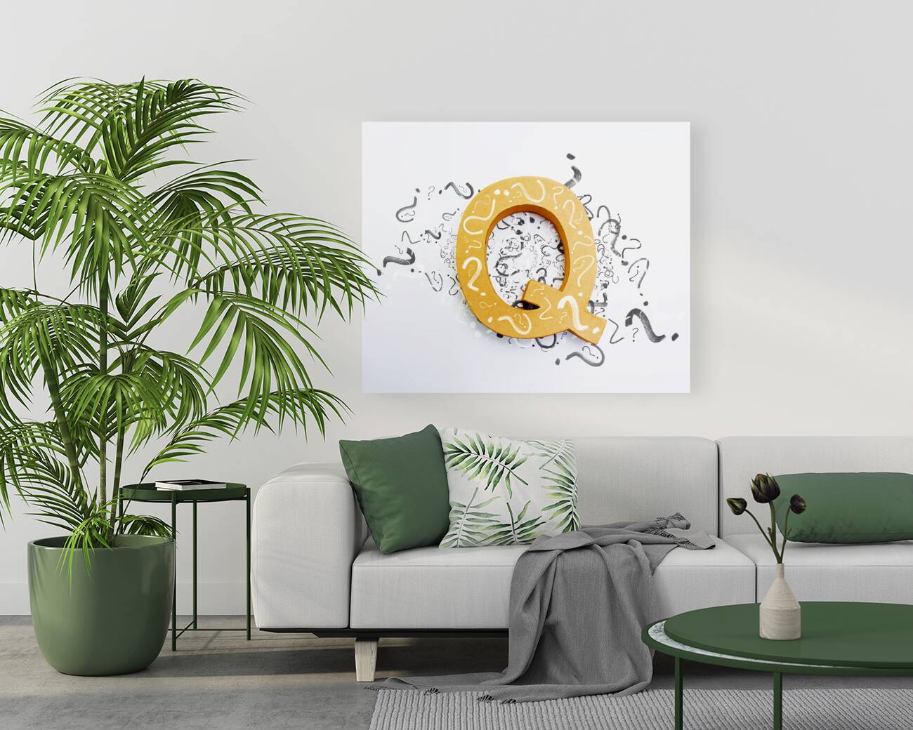 Questions in need of answers on white background Reproduction