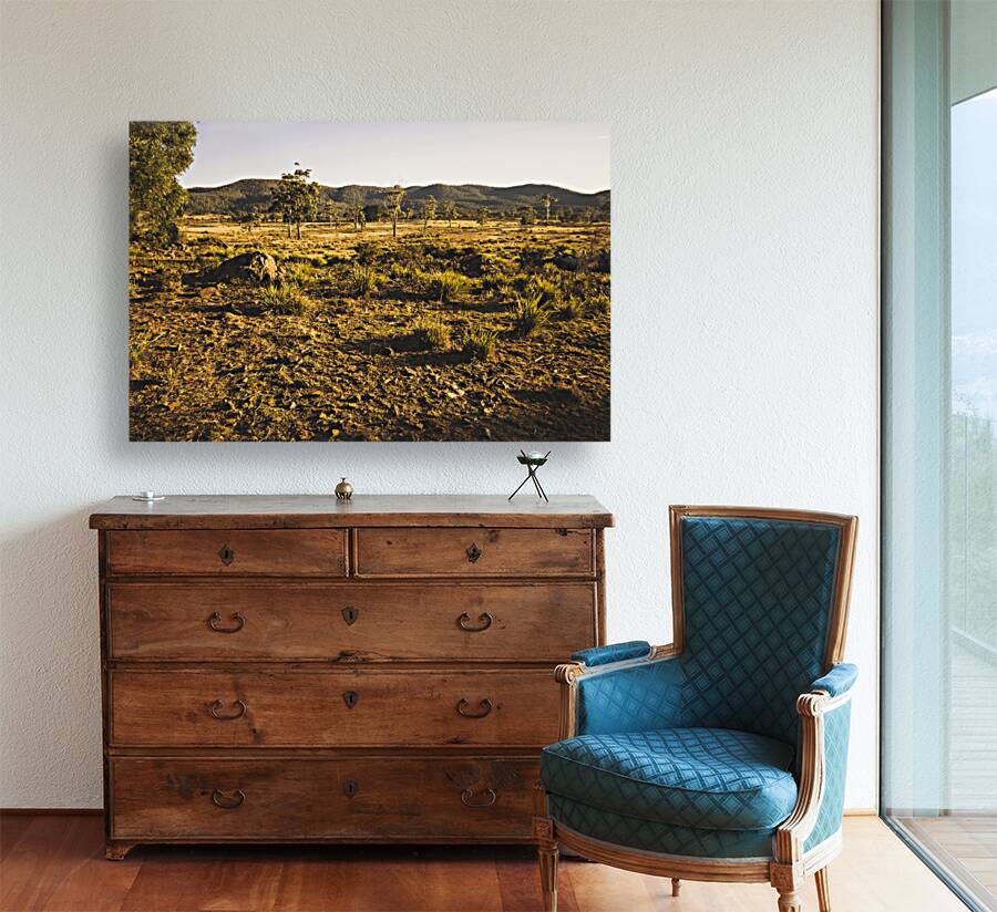 Idyllic rural Australia farmland  Reproduction