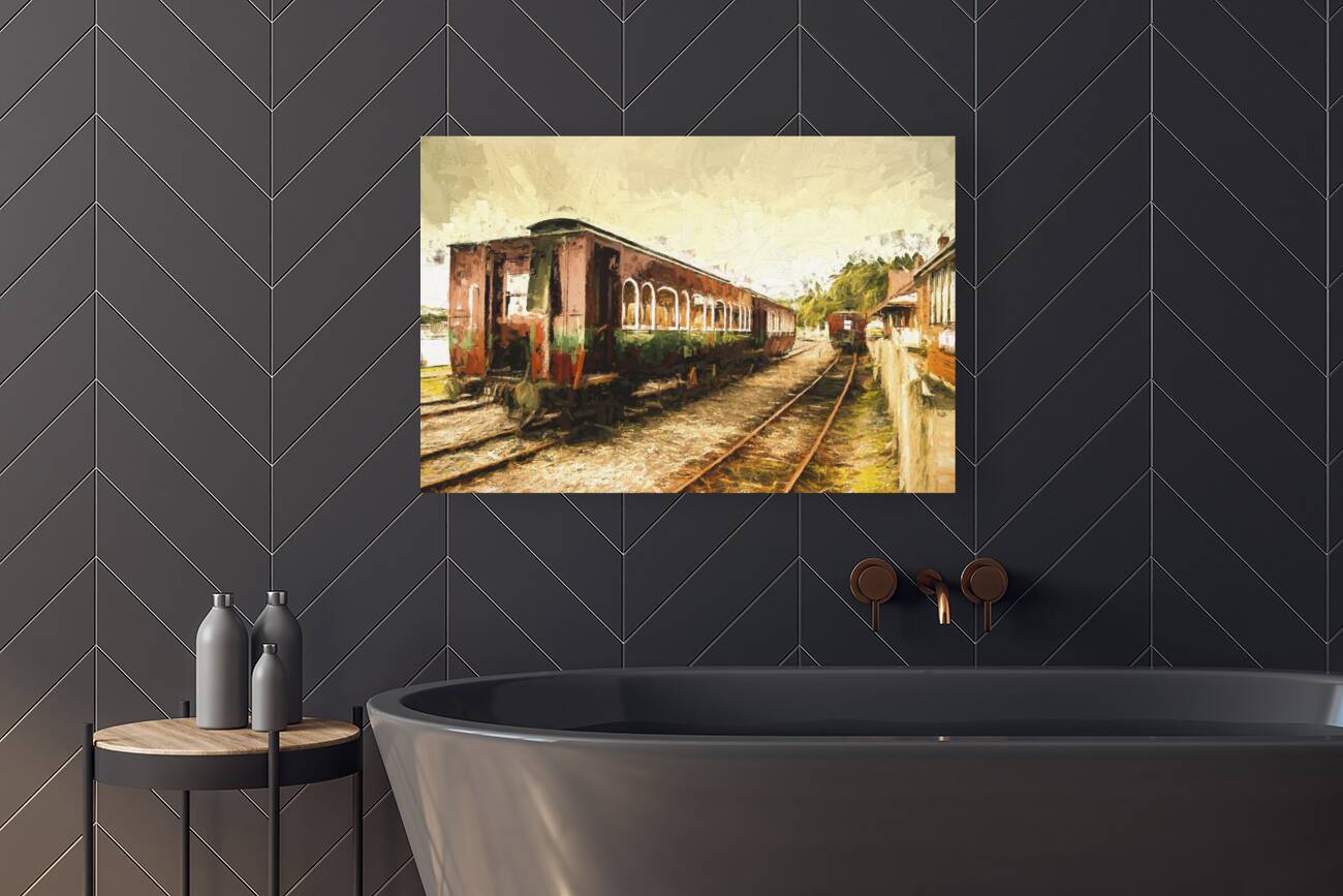 Tasmania West Coast Wilderness Train Art Reproduction