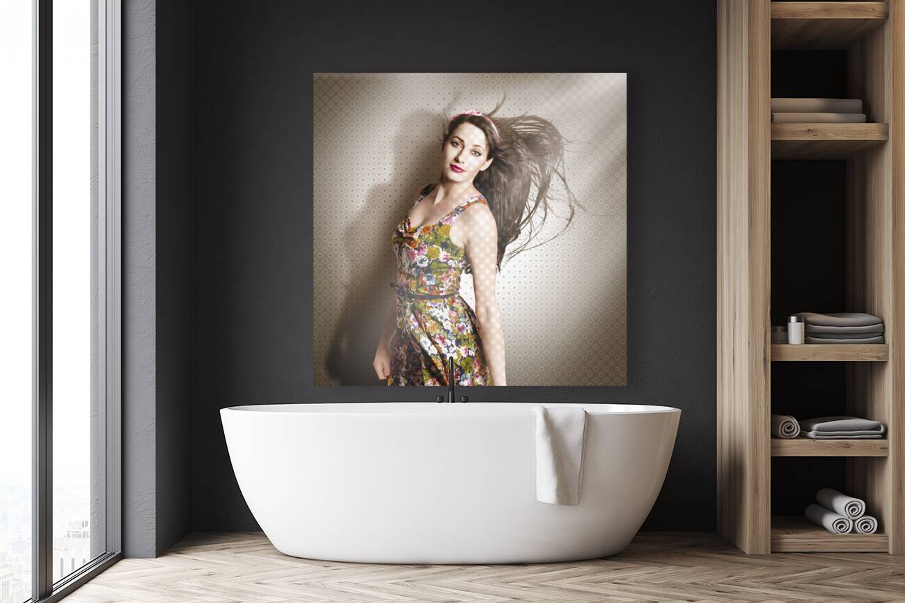 Beauty salon pinup Reproduction