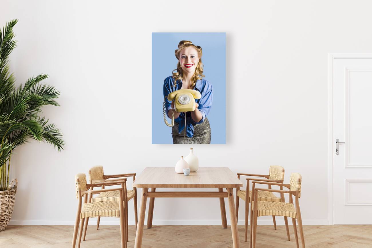 Retro receptionist Reproduction