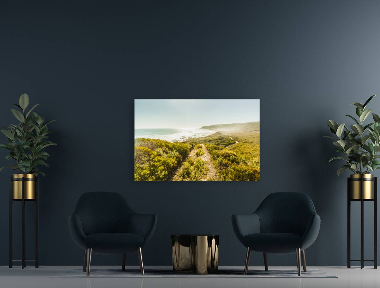 Misty ocean wilderness Reproduction