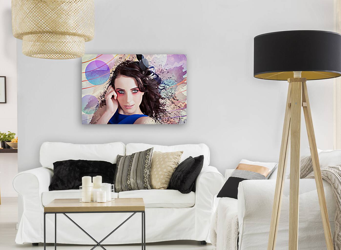 Beauty In The Abstract Colors Of Make-up Reproduction