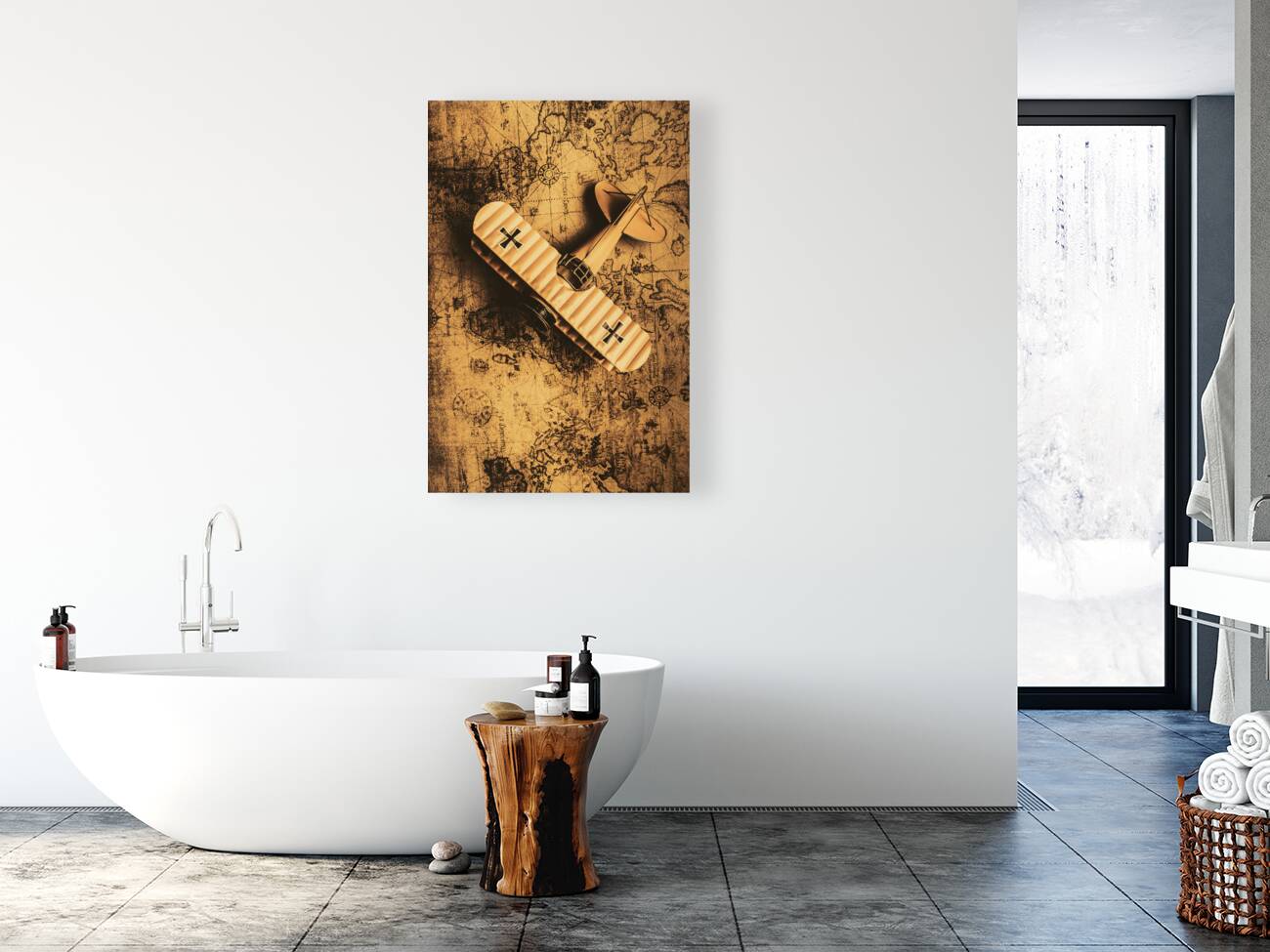 A pilots vintage adventure  Reproduction