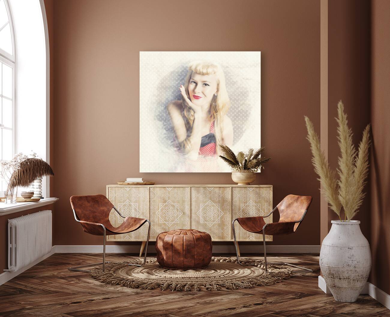 Diner window pin up  Reproduction