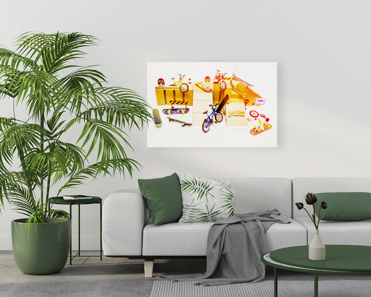 Skate parked Reproduction