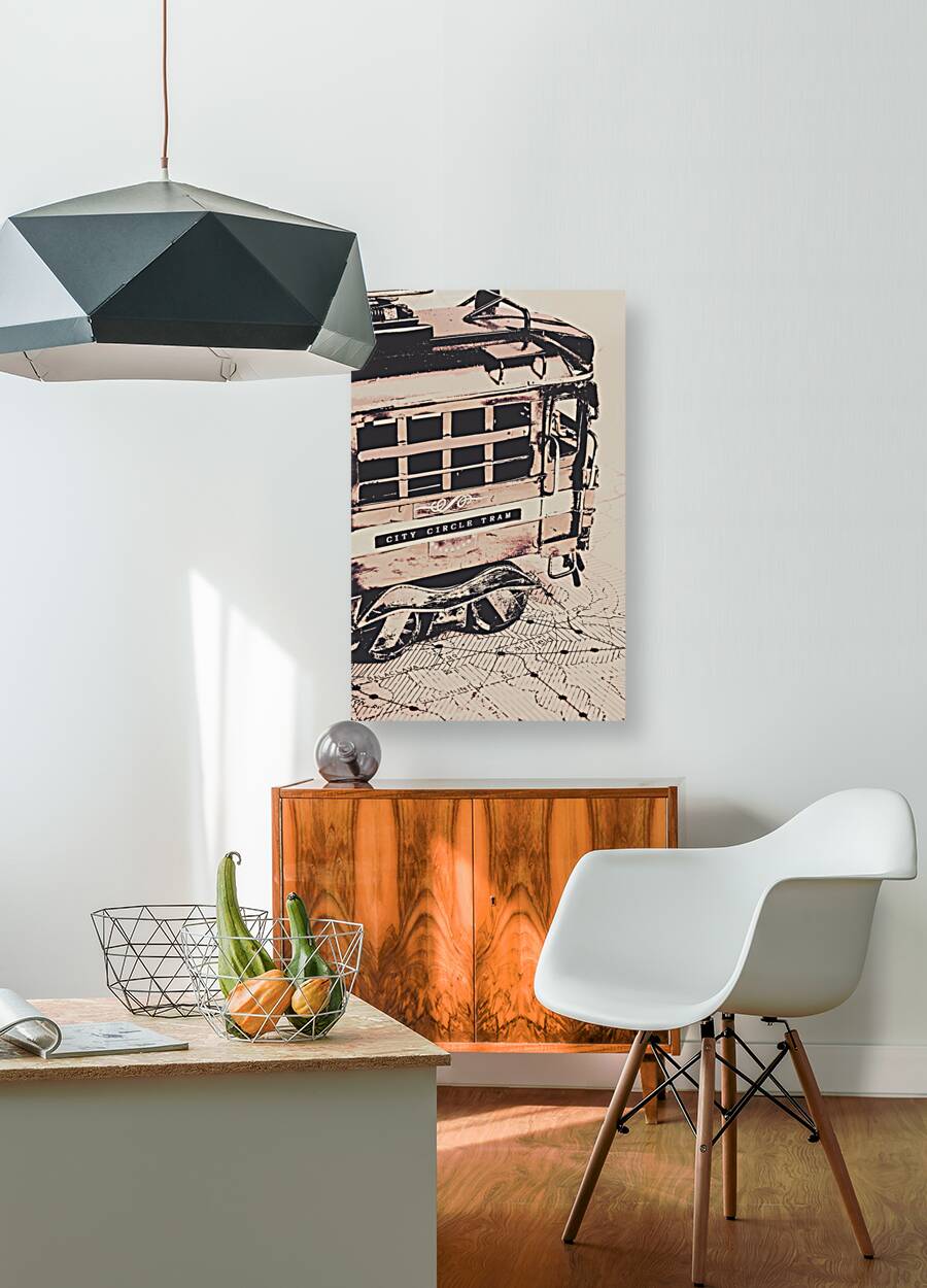 City circle street artwork Reproduction