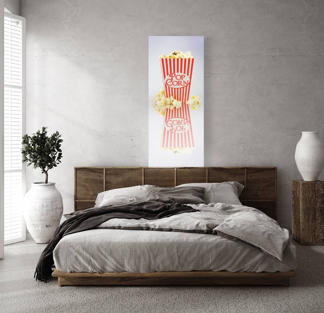 Iconic Striped Popcorn Carton Reproduction
