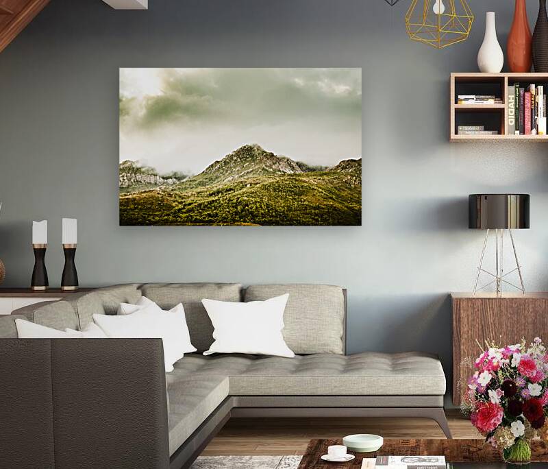 Untouched mountain wilderness Reproduction