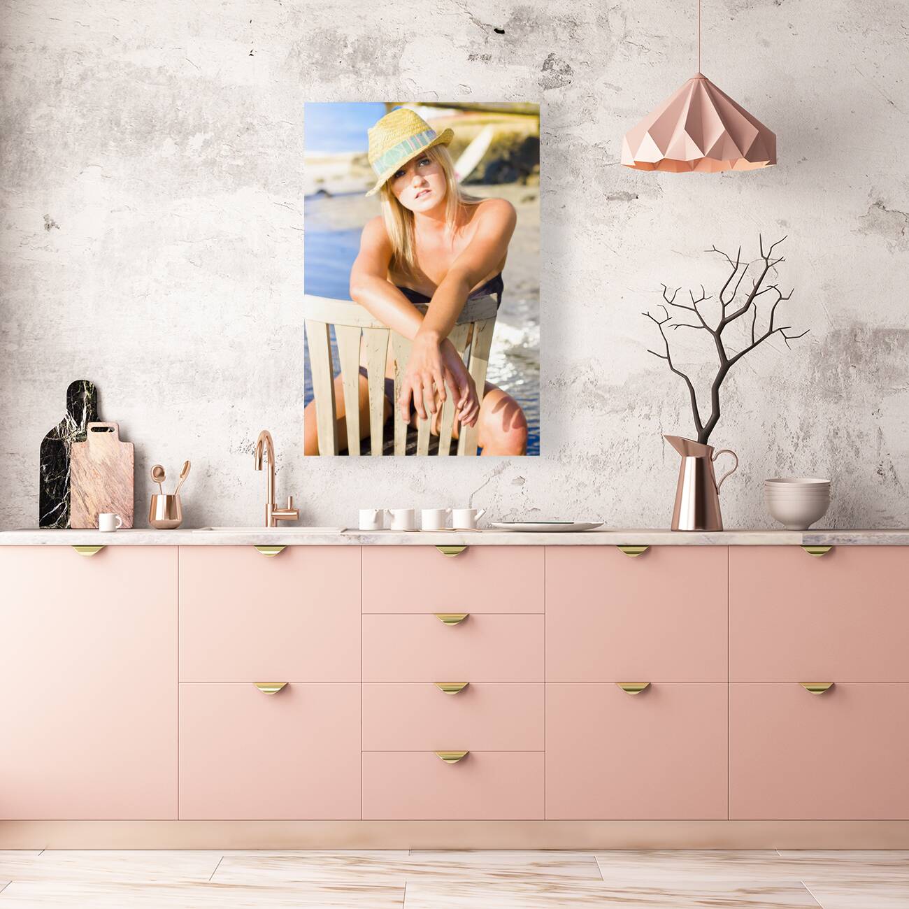 Woman On Holiday Vacation Reproduction