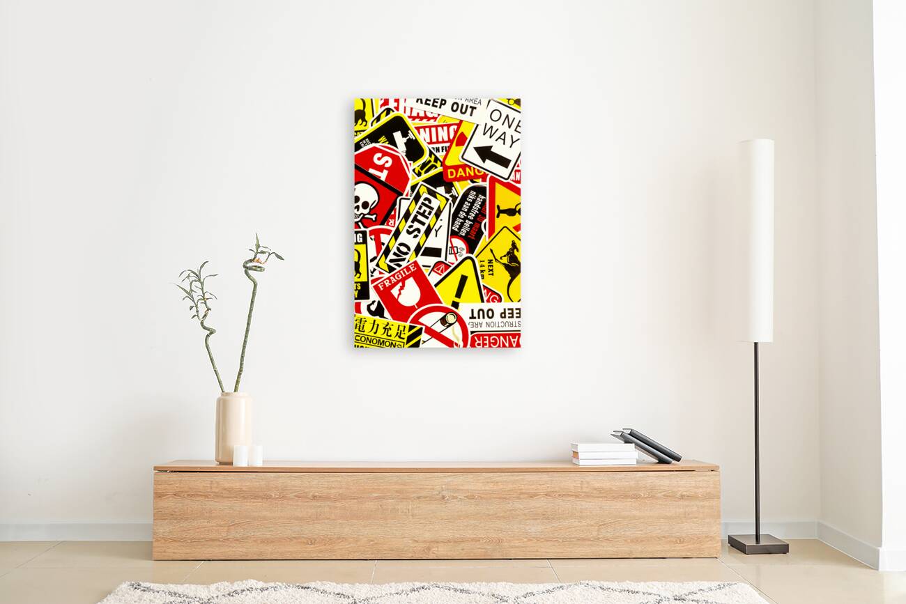 Street sign city Reproduction