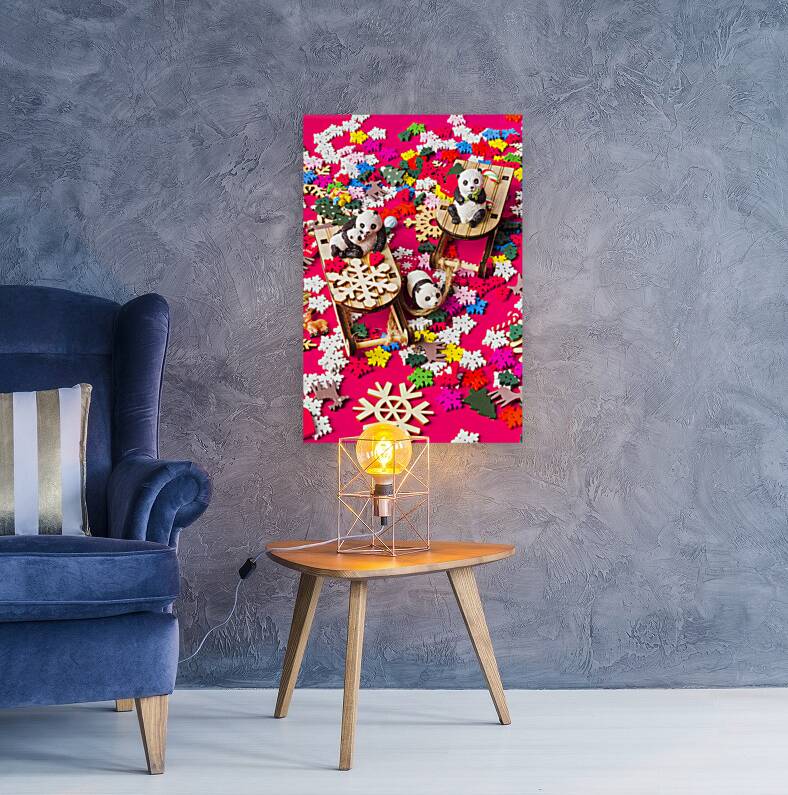 Christmas Pandas Reproduction