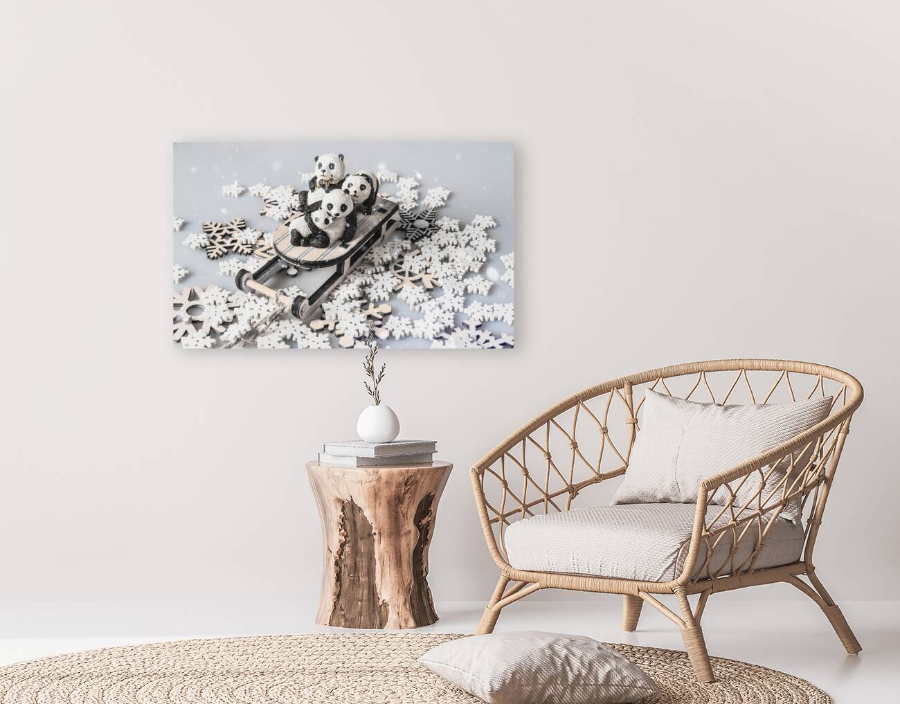 White winter adventure Reproduction