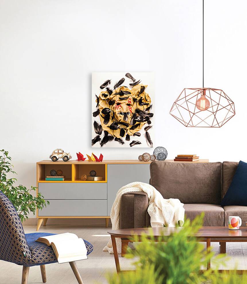 Crowed and feathered Reproduction