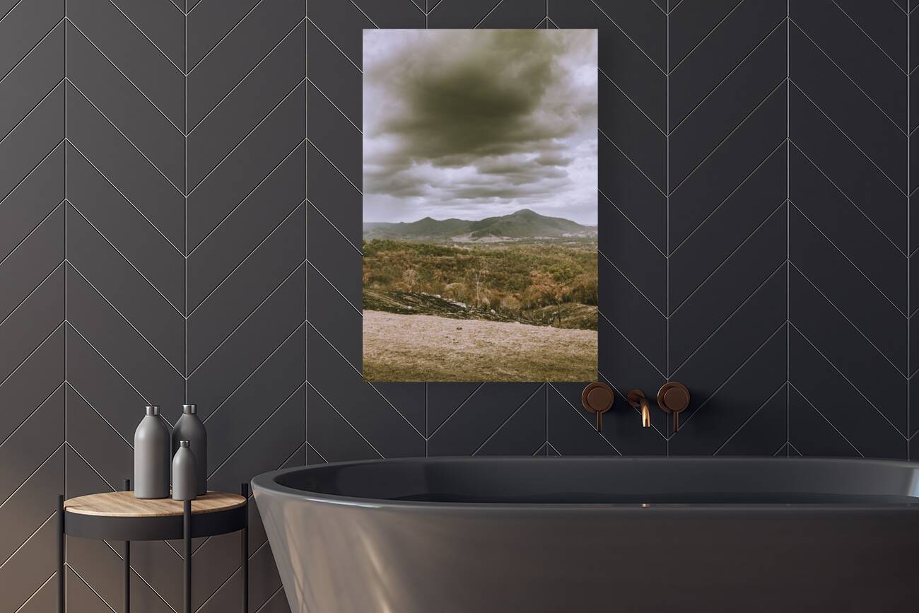 Dramatic cloudshadows over Mt Perry Queensland Reproduction