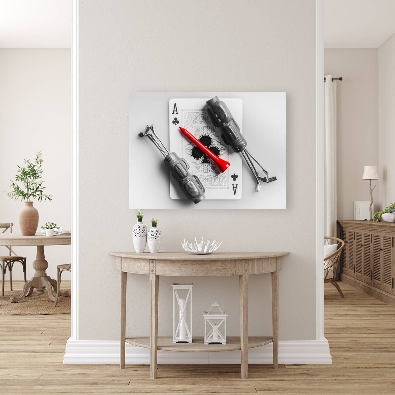 Clubs and aces Reproduction