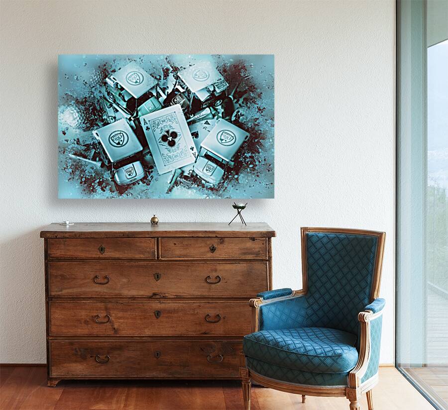 Golfing in the rain Reproduction