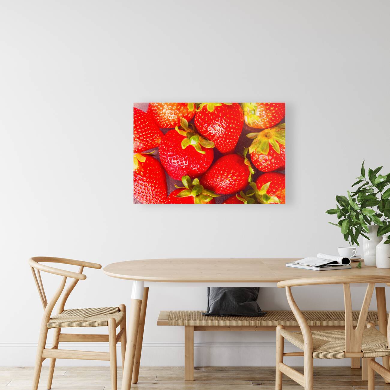 Vibrant fresh strawberries Reproduction