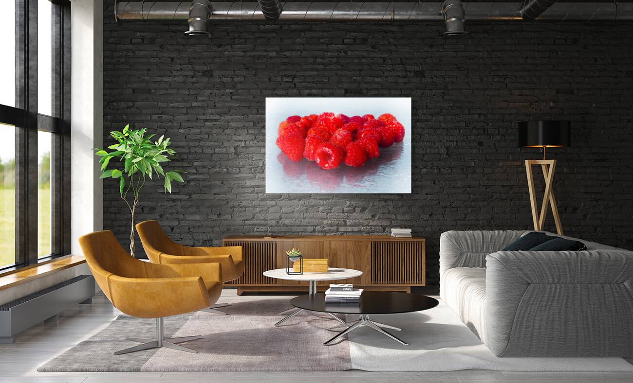 Still life raspberries Reproduction