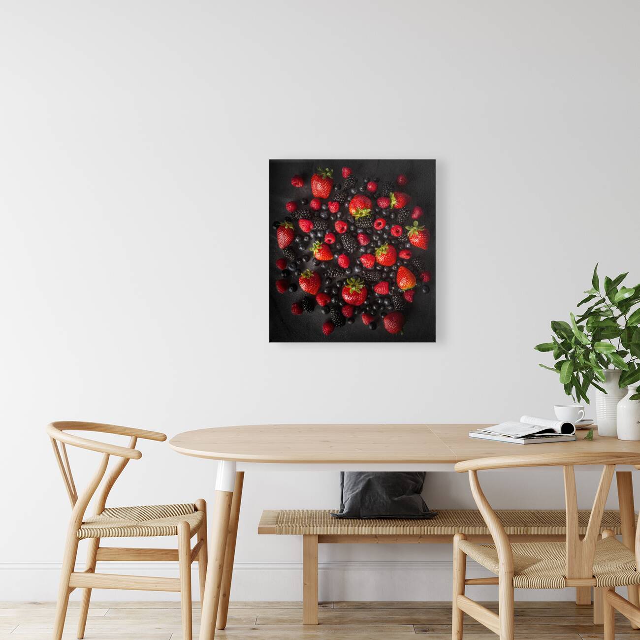 Berries on black Reproduction