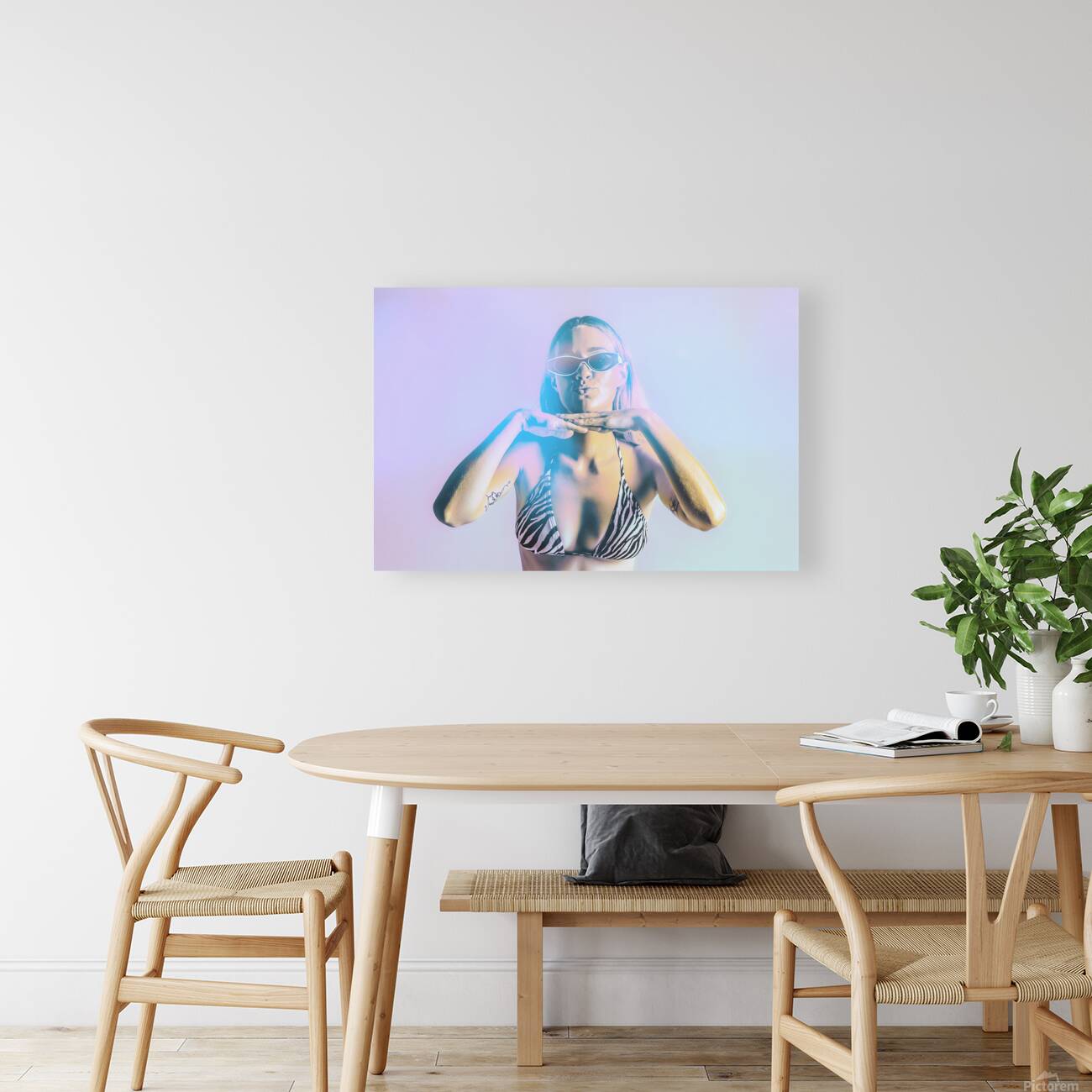 Beach Babe Pop Art Reproduction